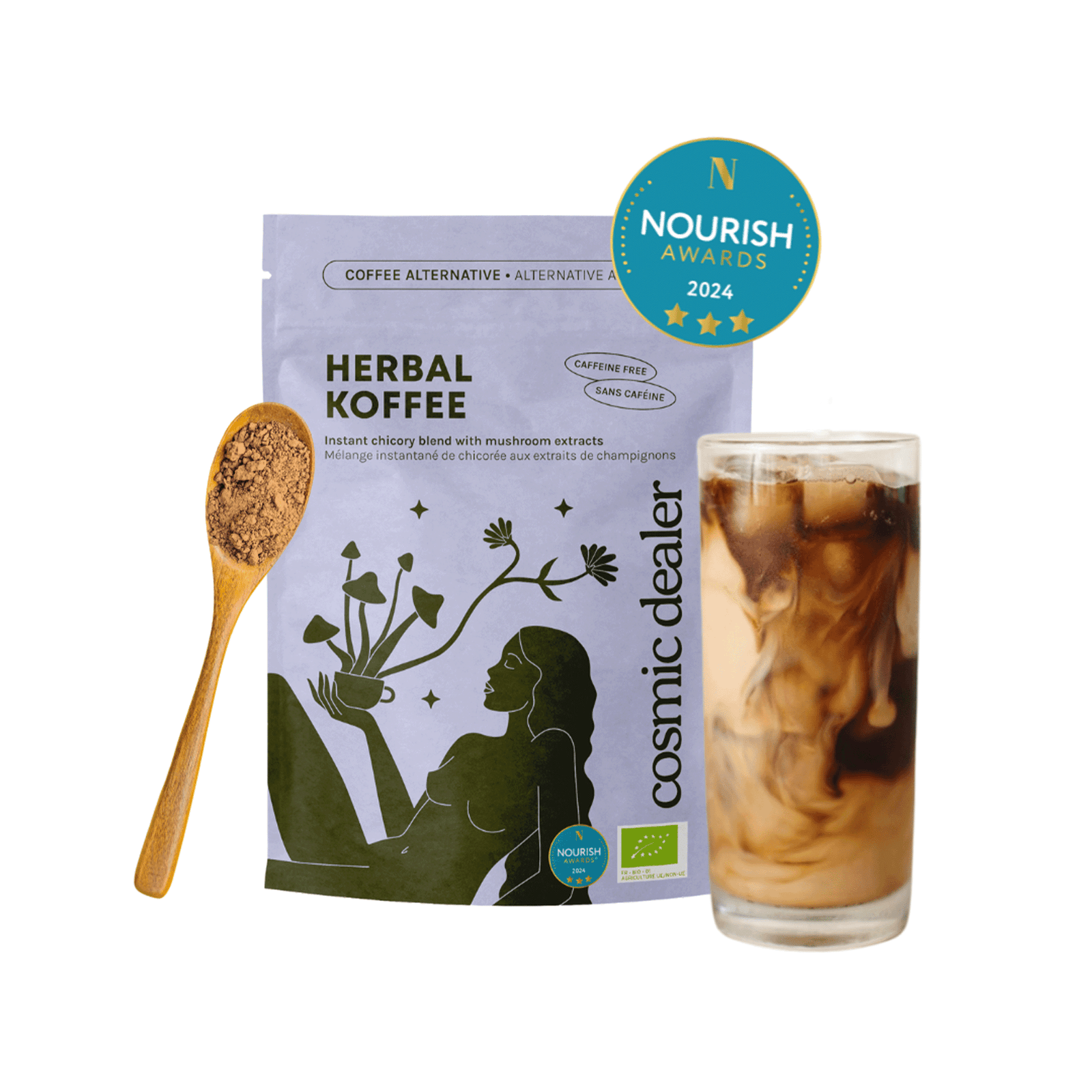 Cosmic Dealer Herbal Koffee - Organic Blend - Mushroom Extracts