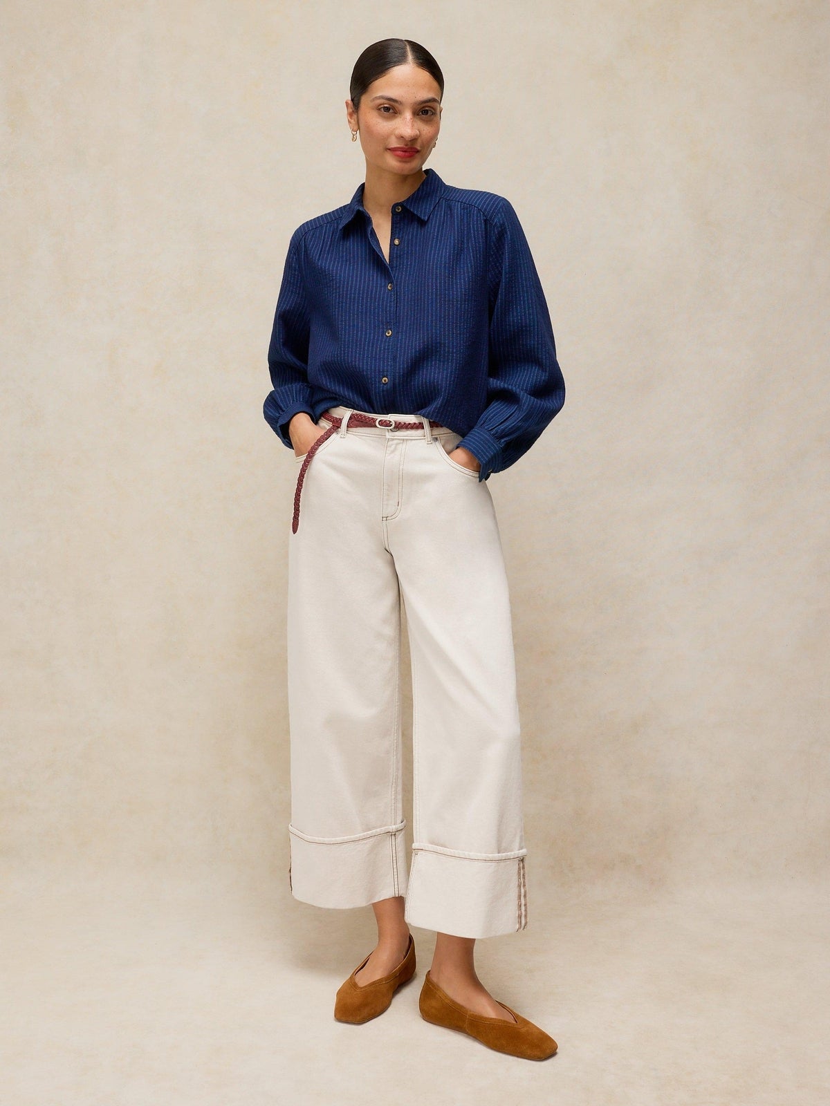 Gerade Jeans Bailey mit Umschlag - 50/R