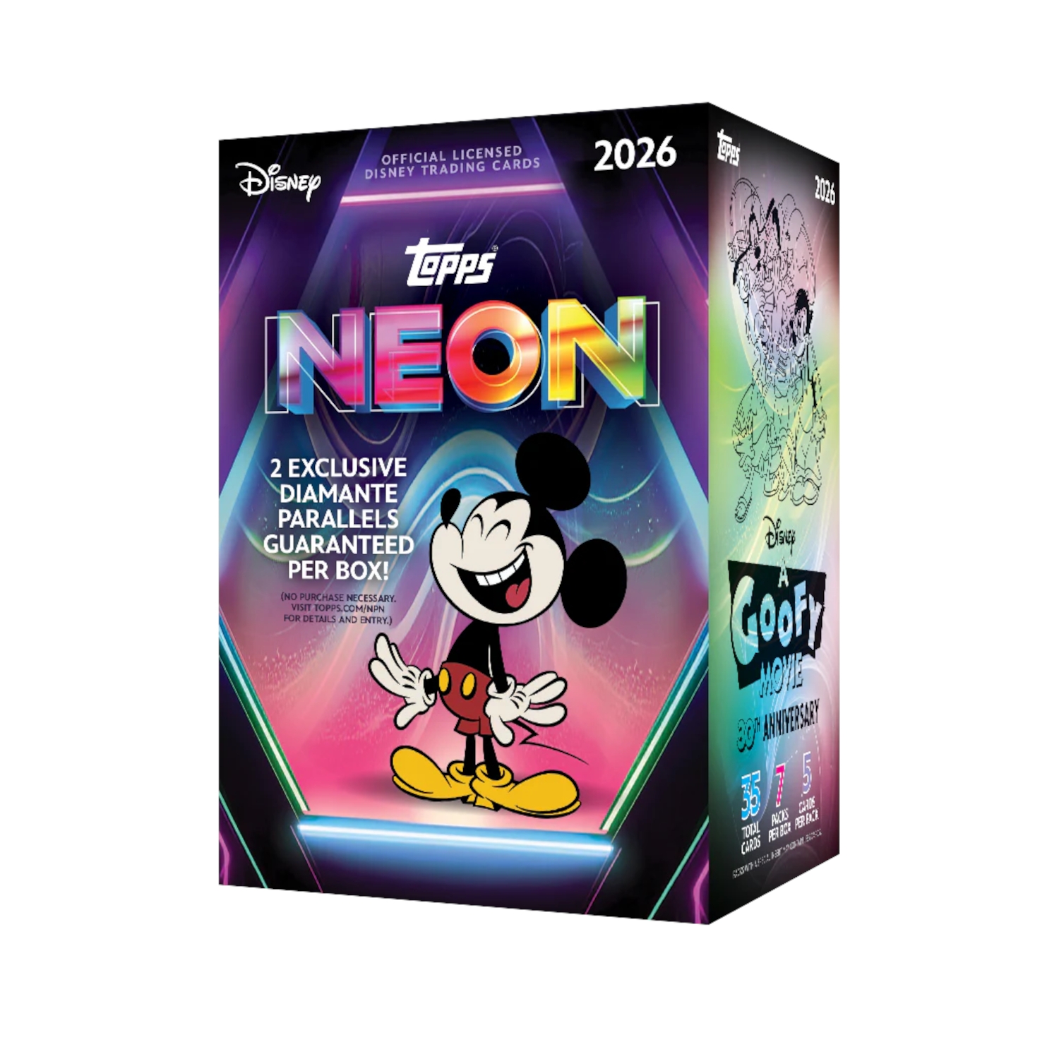 Topps 2026 Disney Neon Value Box