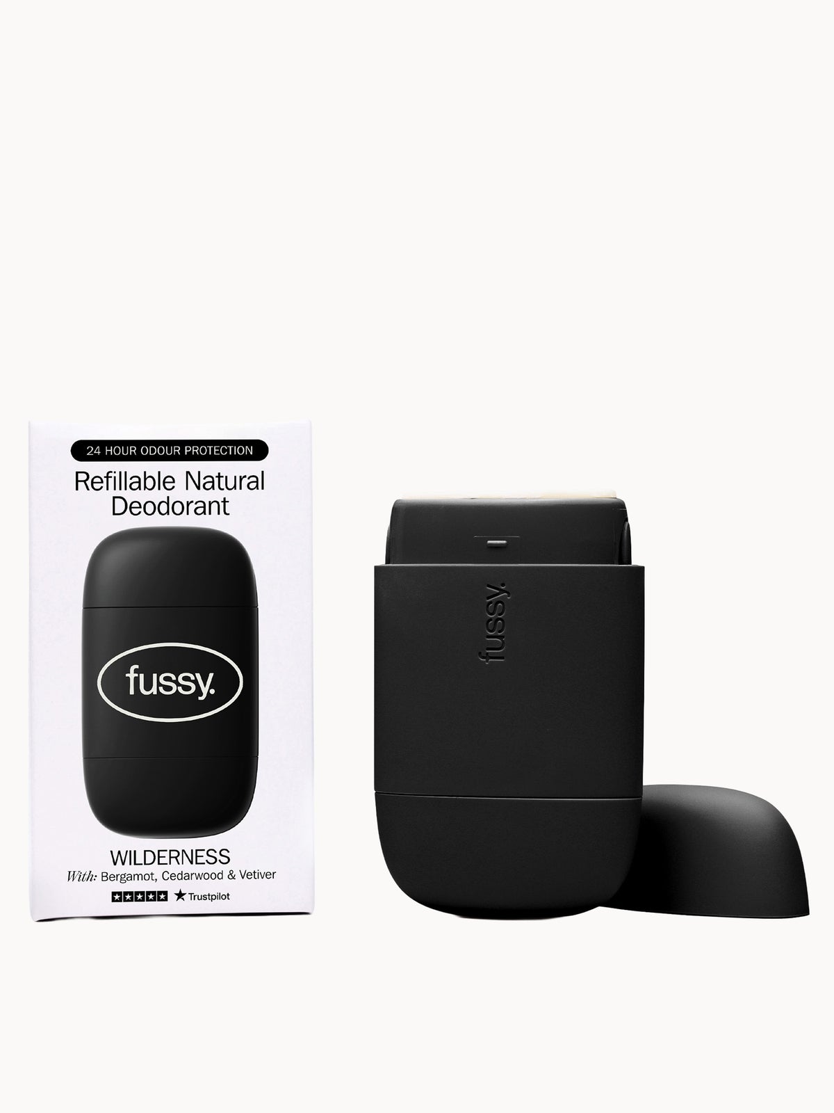 Fussy Refillable Natural Deodorant Wilderness 40g