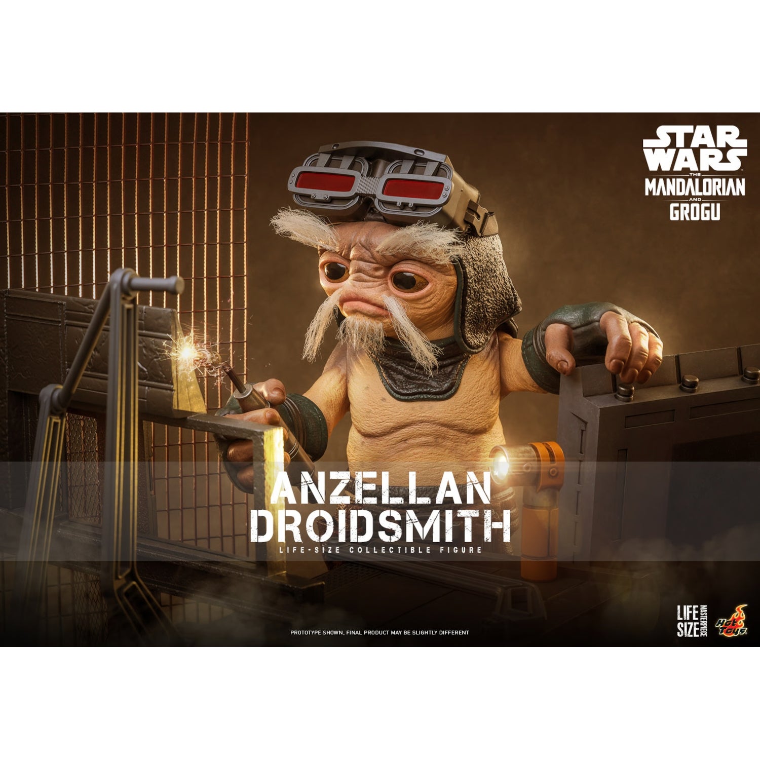 Star Wars: The Mandalorian & Grogu Life-Size Figure Anzellan Droidsmith 27 cm
