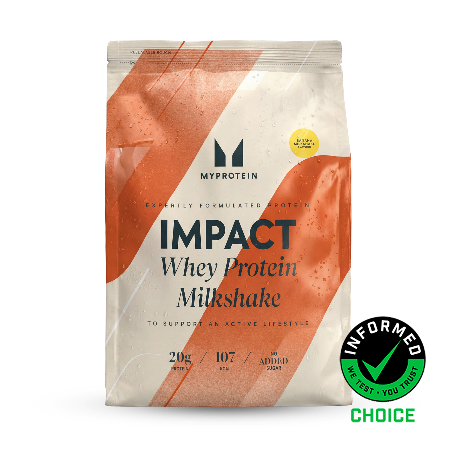 Myprotein UK MyProtein Impact Whey Protein Milkshake - 4350g - 150servings - Banana Milkshake