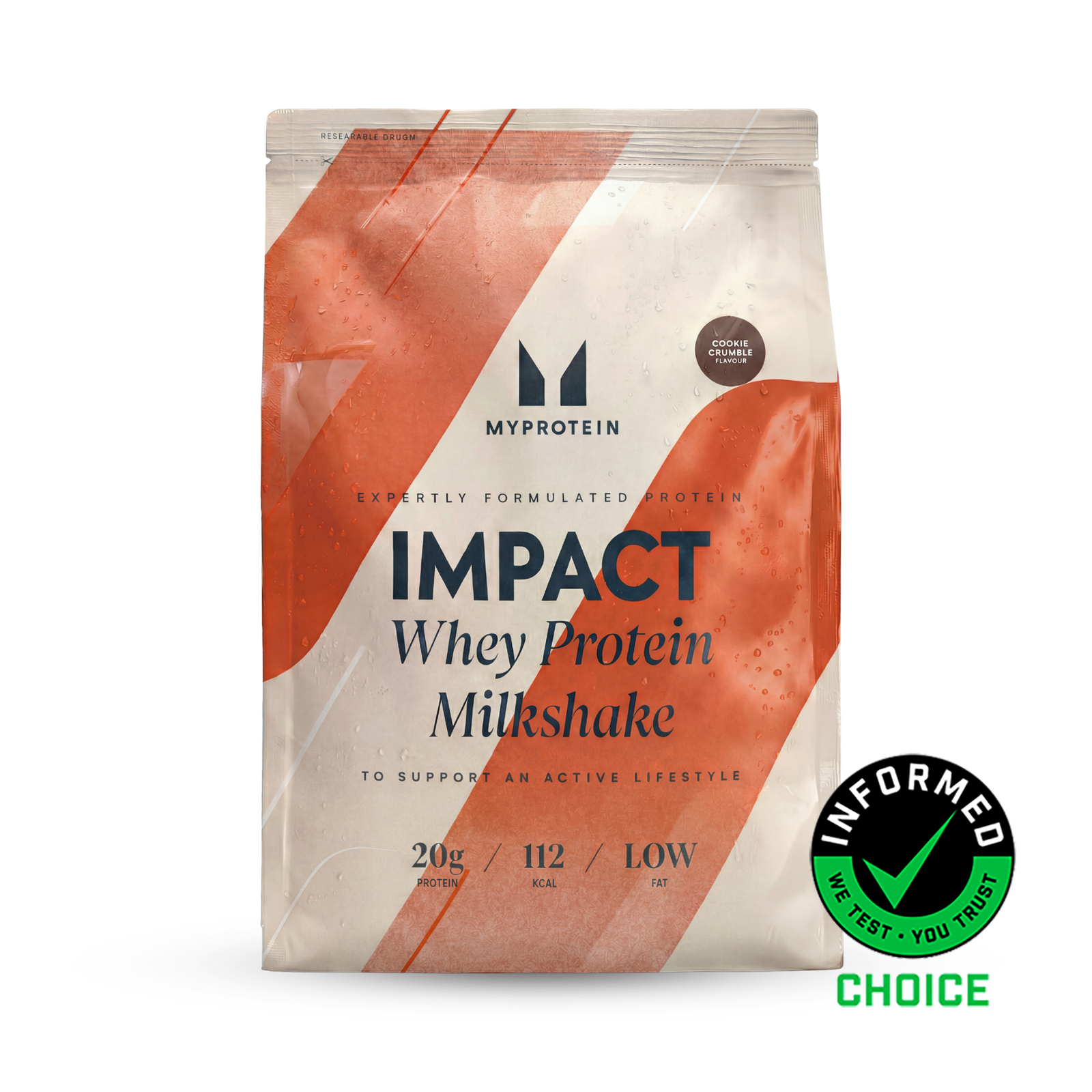 Myprotein UK MyProtein Impact Whey Protein Powder - 900G - 30servings - Cookie Crumble (Milkshake)