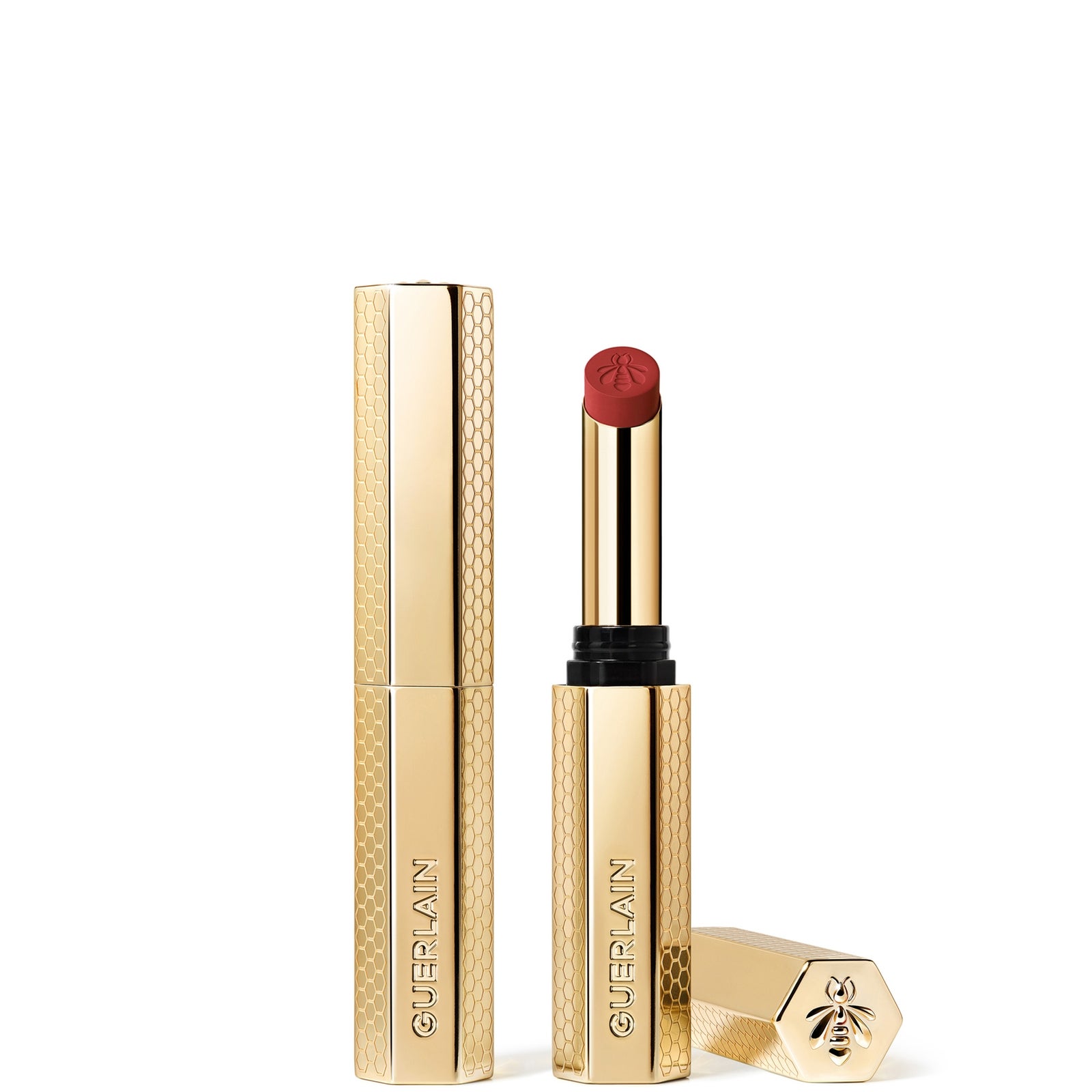 GUERLAIN Kisskiss Honey-Infused Intense Lipstick (Various Shades) - 599 RED ASTER 5