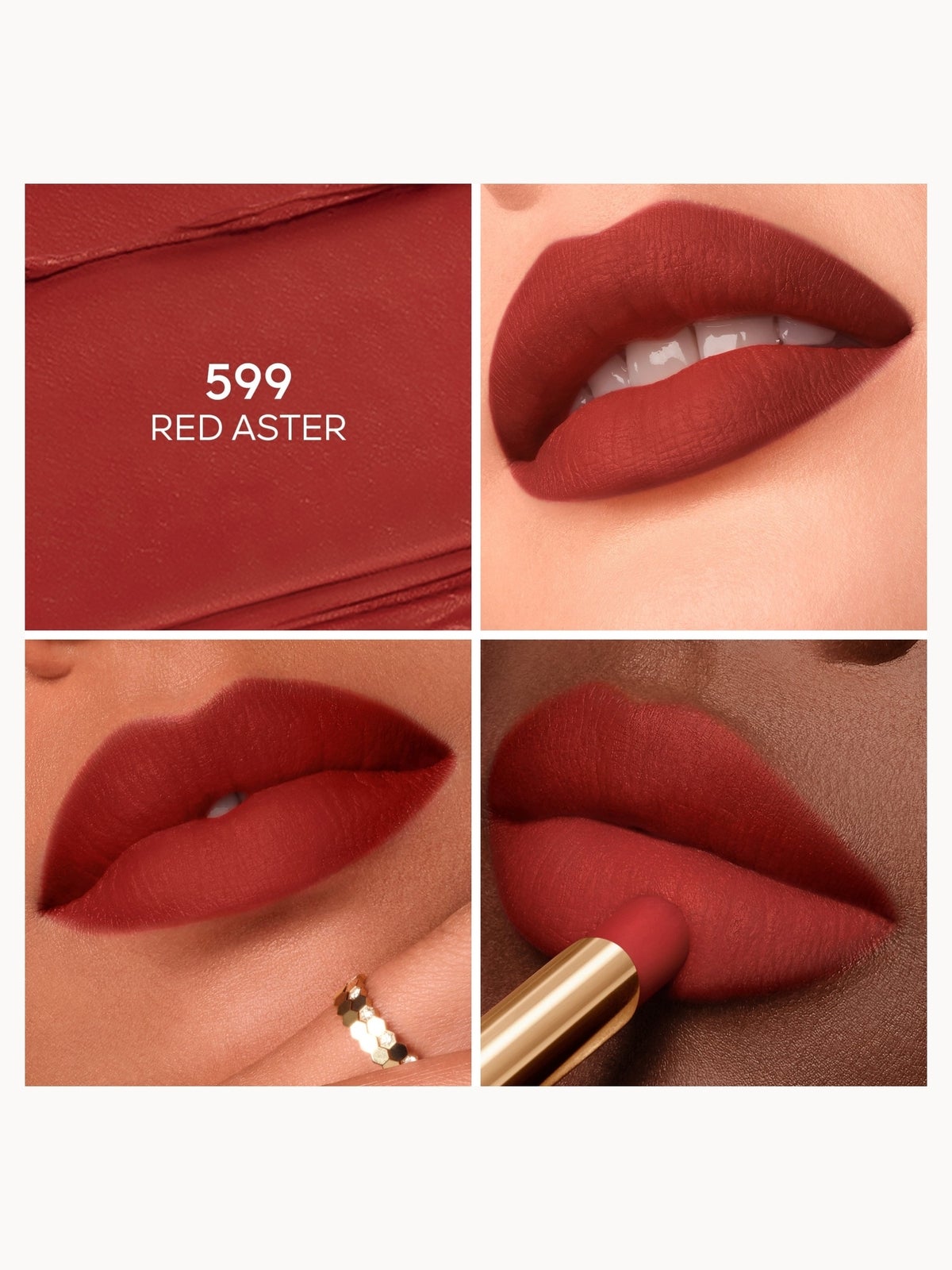 GUERLAIN Kisskiss Honey-Infused Intense Lipstick (Various Shades) - 599 RED ASTER 2
