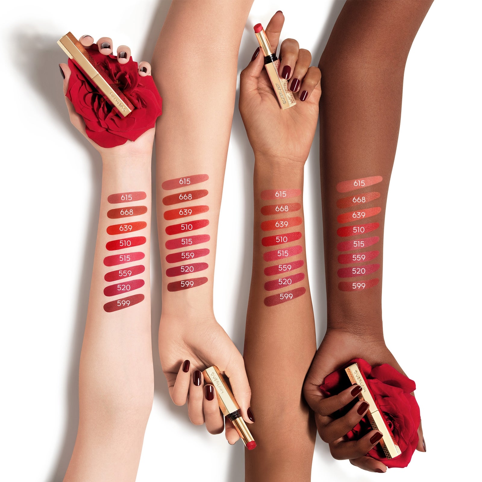 GUERLAIN Kisskiss Honey-Infused Intense Lipstick (Various Shades) - 559 RED BOUQUET 3