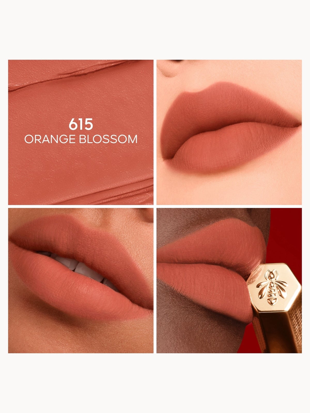 GUERLAIN Kisskiss Honey-Infused Intense Lipstick (Various Shades) - 615 ORANGE BLOSSOM 2