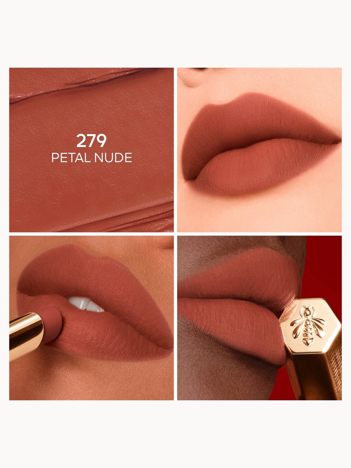 GUERLAIN Kisskiss Honey-Infused Intense Lipstick (Various Shades) - 279 PETAL NUDE 2