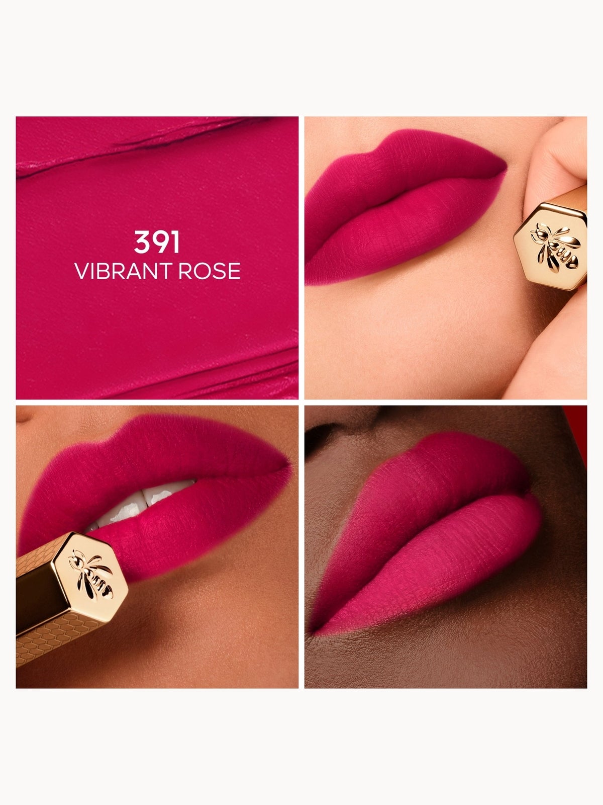 GUERLAIN Kisskiss Honey-Infused Intense Lipstick (Various Shades) - 391 VIBRANT ROSE 2