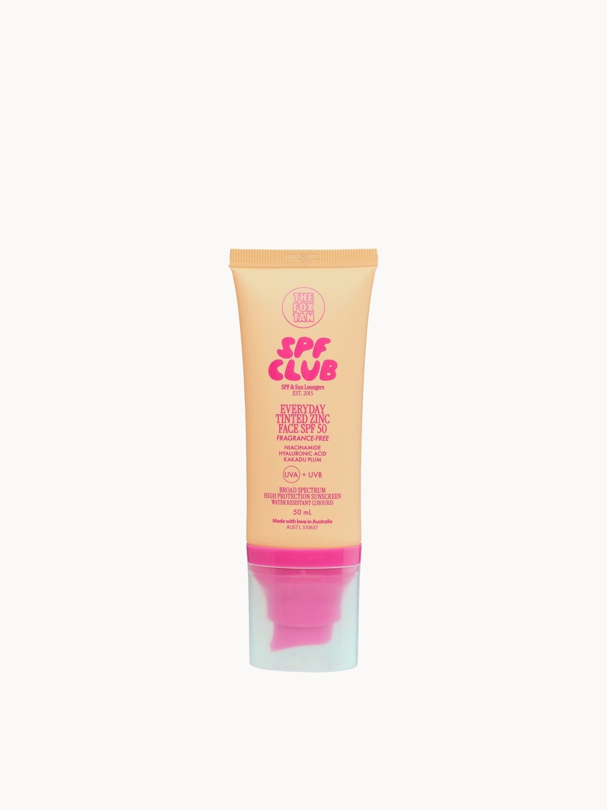 The Fox Tan Everyday Tinted Zinc SPF50 50ml