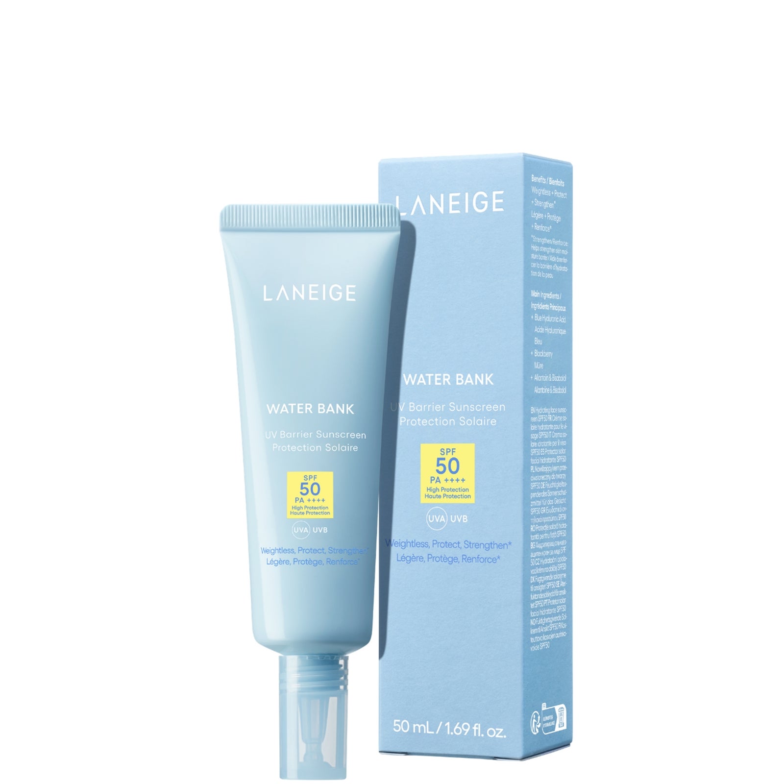 LANEIGE Water Bank UV Barrier Sunscreen SPF 50+ 50ml 2