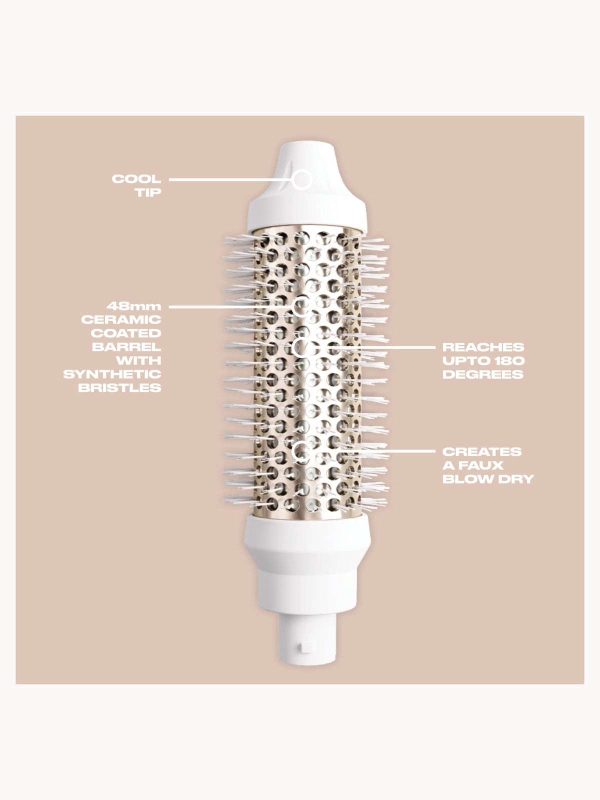 Mark Hill Hair Ice White Edition Round Brush + Handle Duo 3