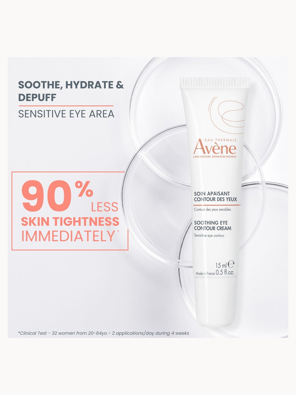Avène Soothing Eye Contour Cream 0.5 fl. oz, photo 3