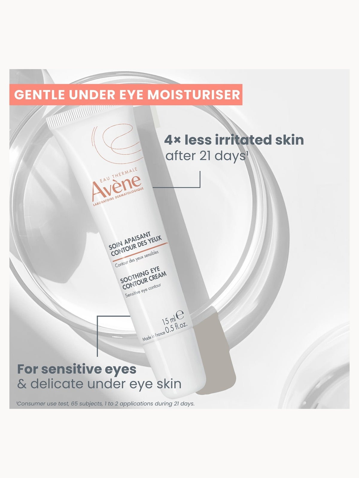 Avène Soothing Eye Contour Cream 0.5 fl. oz, photo 4