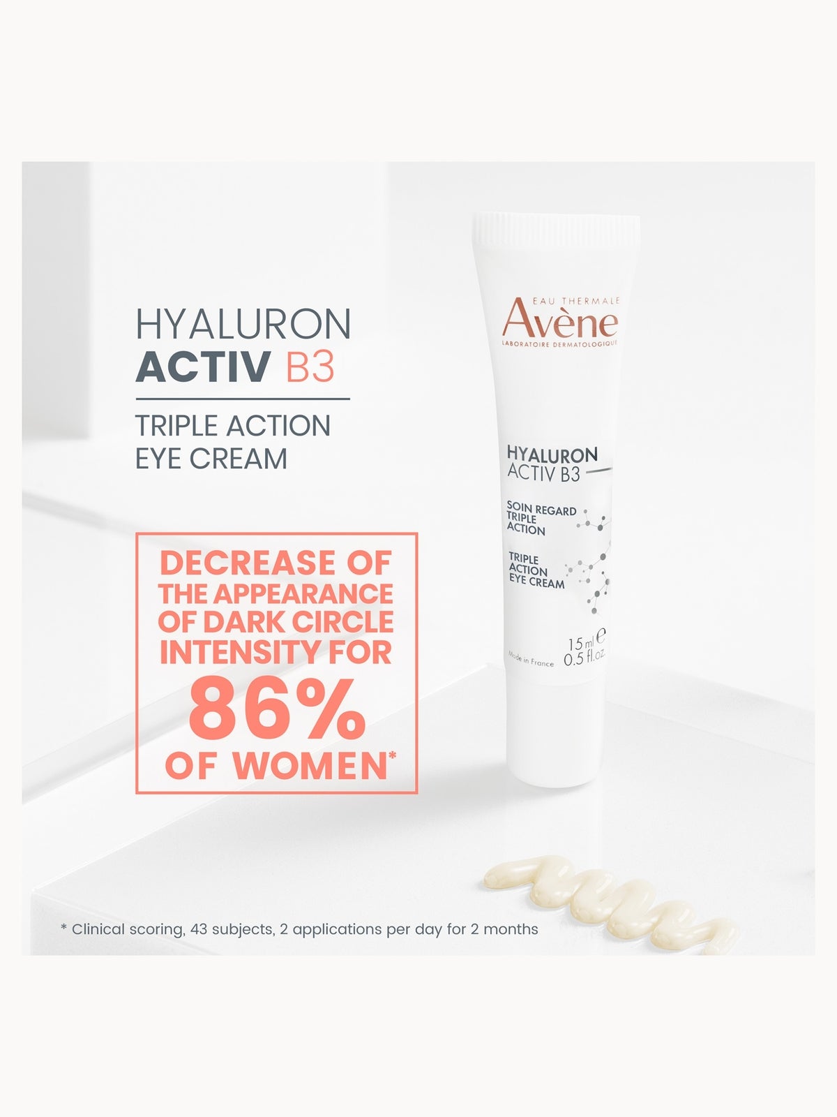 Avène Hyaluron Activ B3 Triple Correction Eye Cream 15ml 2