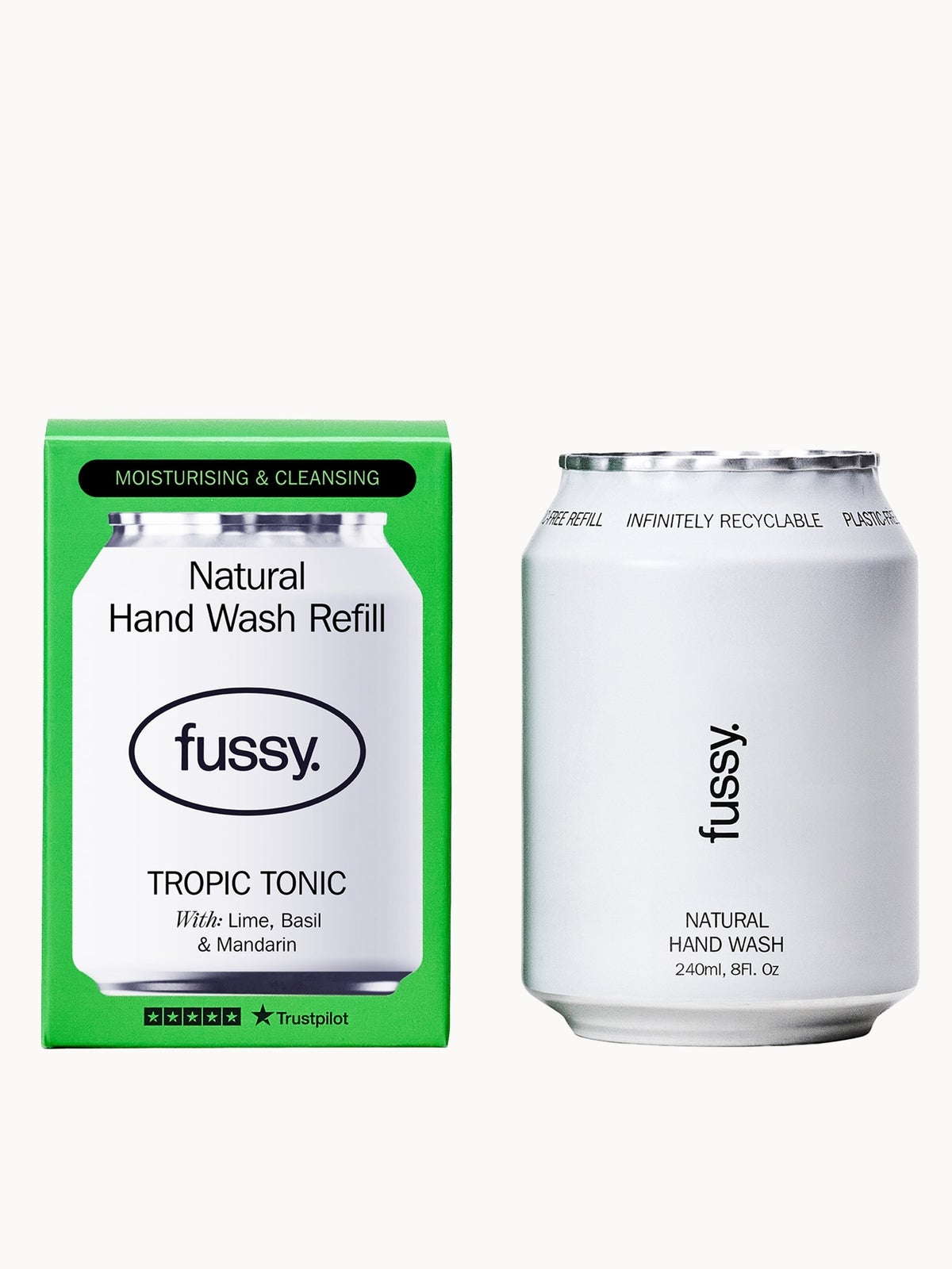 Fussy Natural Hand Wash Refill Tropic Tonic 240ml