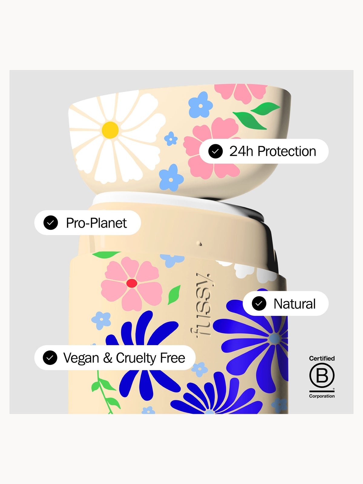 Fussy Natural Deodorant Refill Jasmine Bloom 40g 2