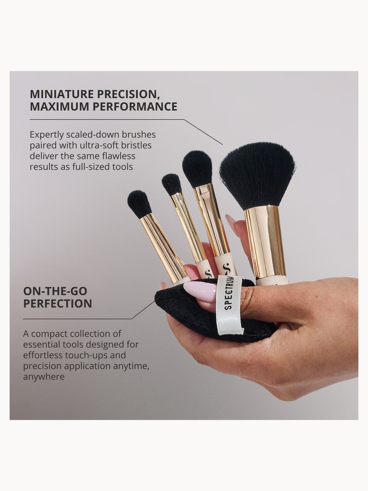 Spectrum Collections 'The Flawless Minis' 4-piece Brush and Powder Puff Set 2