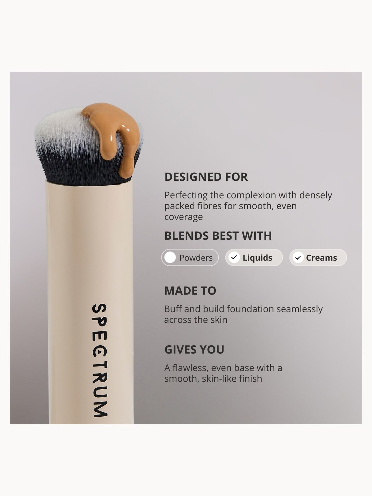Spectrum Collections 'The Blur and Set' Luxe Foundation and Powder Brush Duo 3
