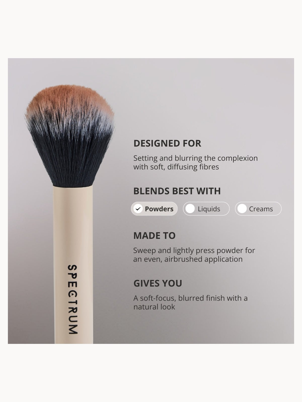 Spectrum Collections 'The Blur and Set' Luxe Foundation and Powder Brush Duo 4