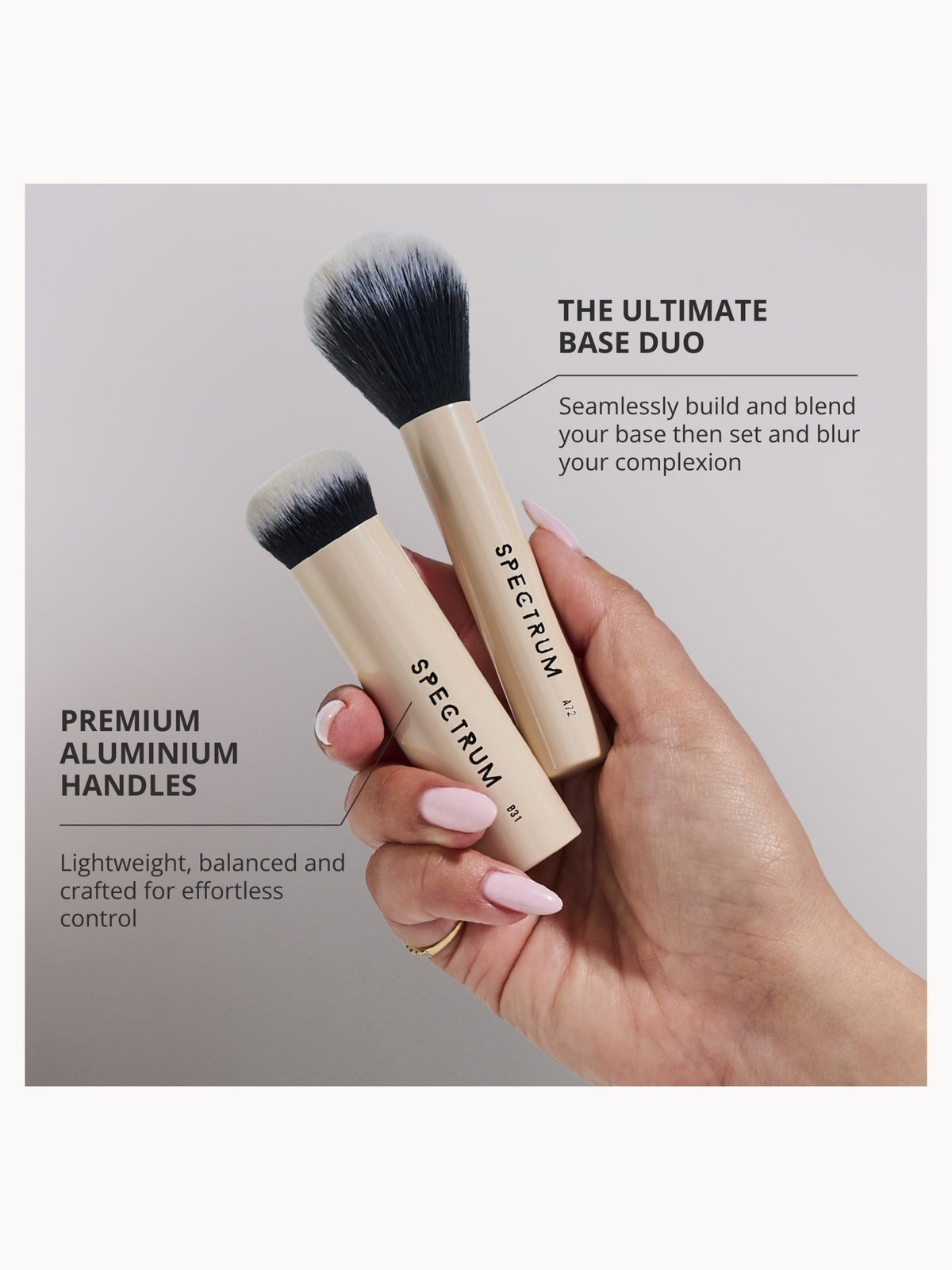 Spectrum Collections 'The Blur and Set' Luxe Foundation and Powder Brush Duo 2