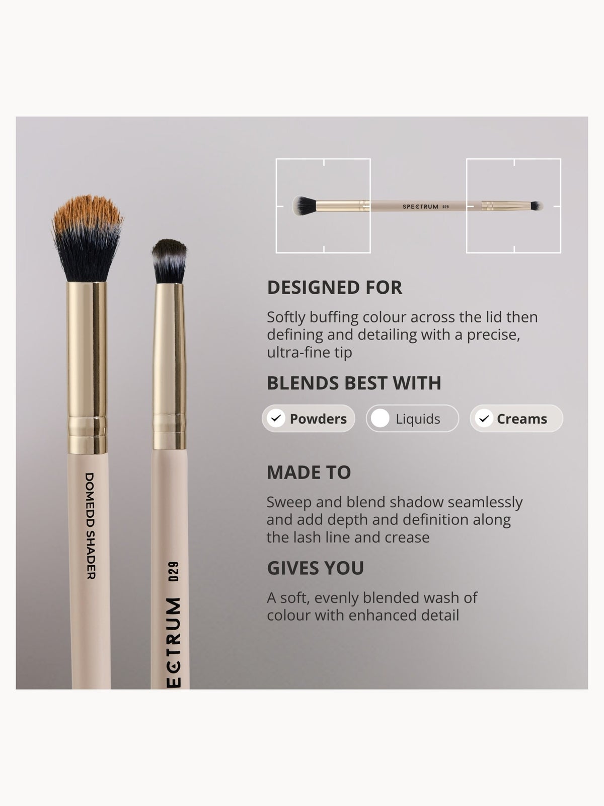Spectrum Collections 'The Eyes' 2-piece Dual Ended Eye Brush Set 4