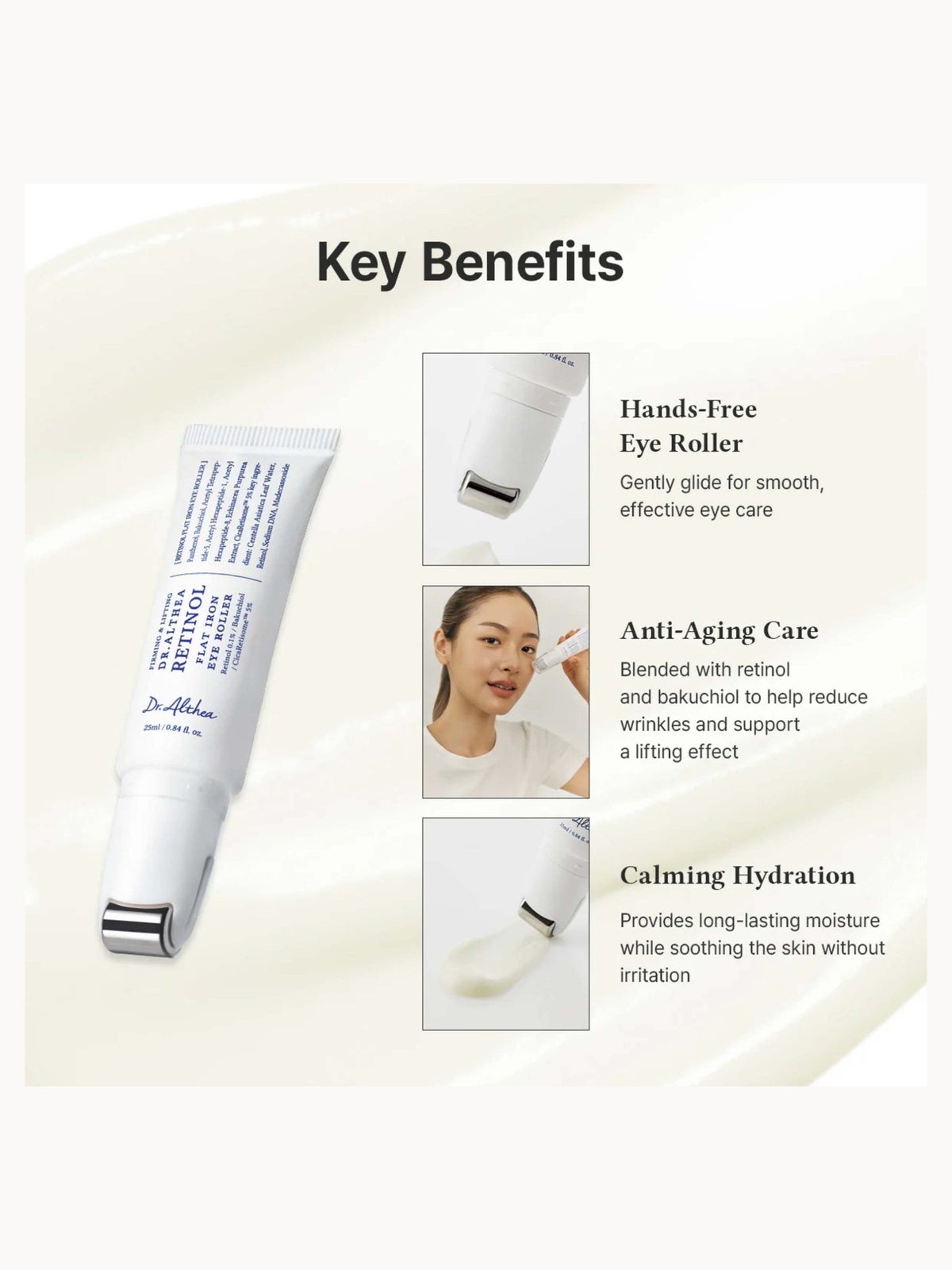 Dr. Althea Retinol Flat Iron Eye Roller 25ml 3