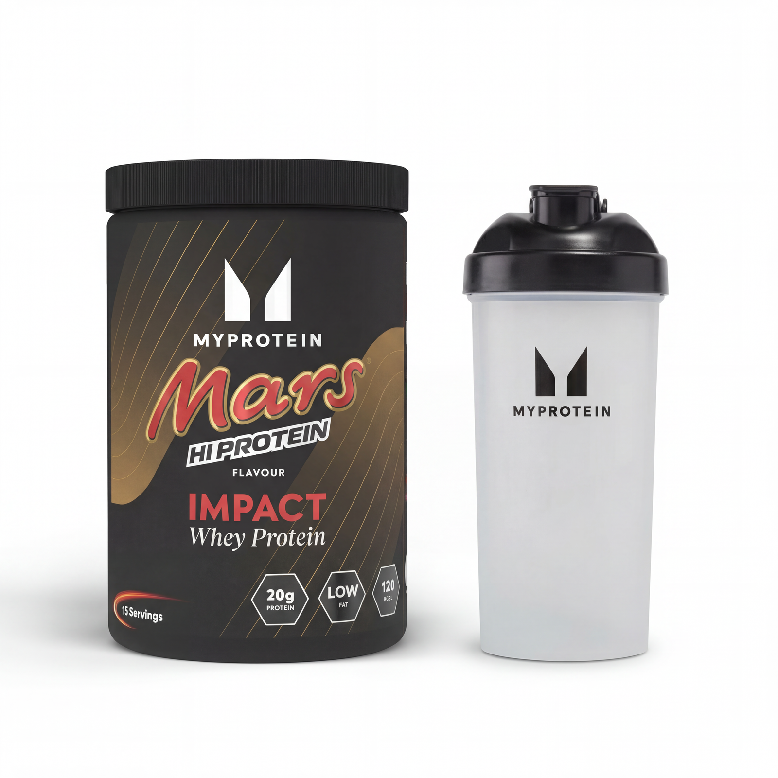 MyProtein MARS Protein Bundle - 15 Servings - 500g - Impact Whey Protein & HiProtein Bar - Shaker