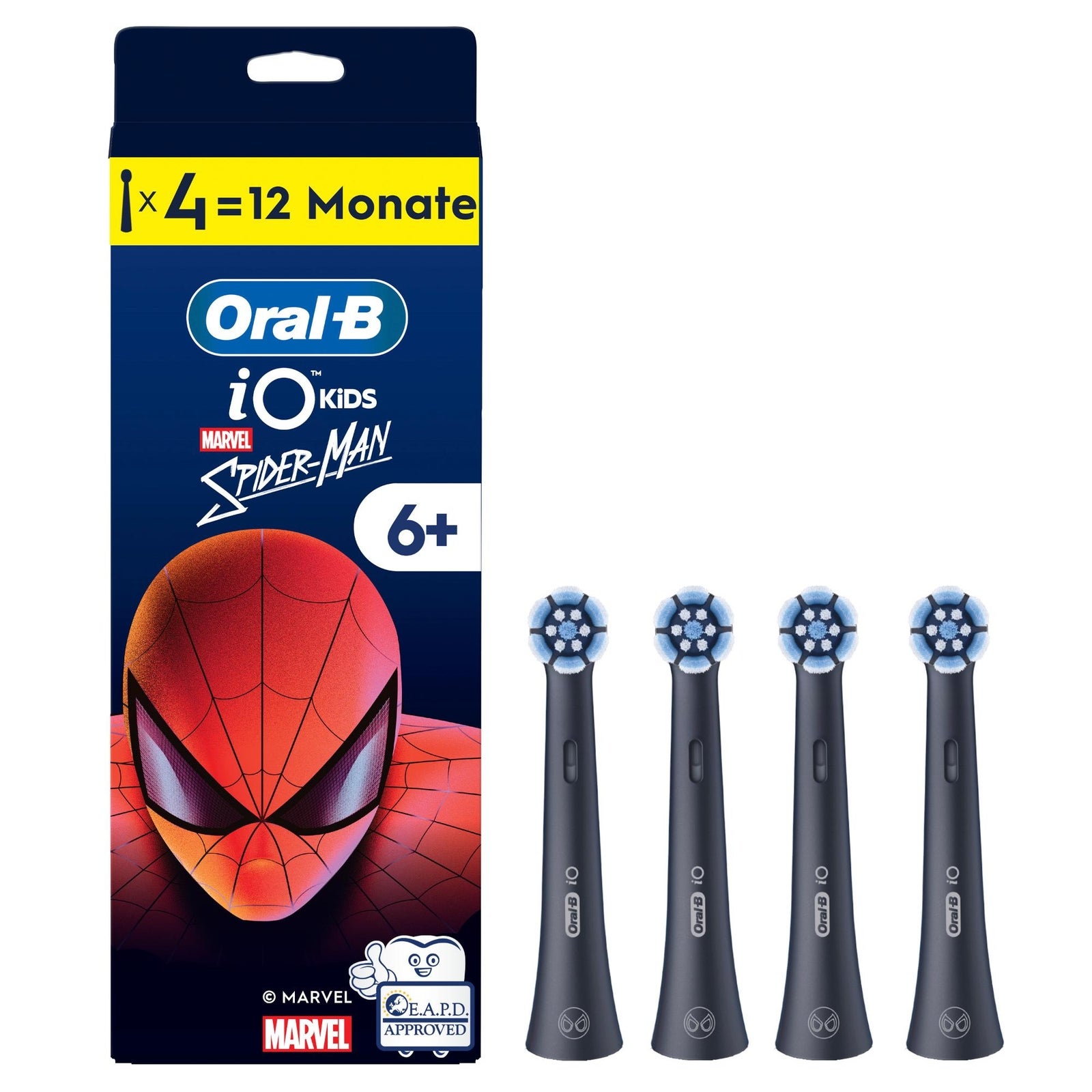Oral-B Schwarz Zahnbürstenkopf, Kids (4X) - Image 3