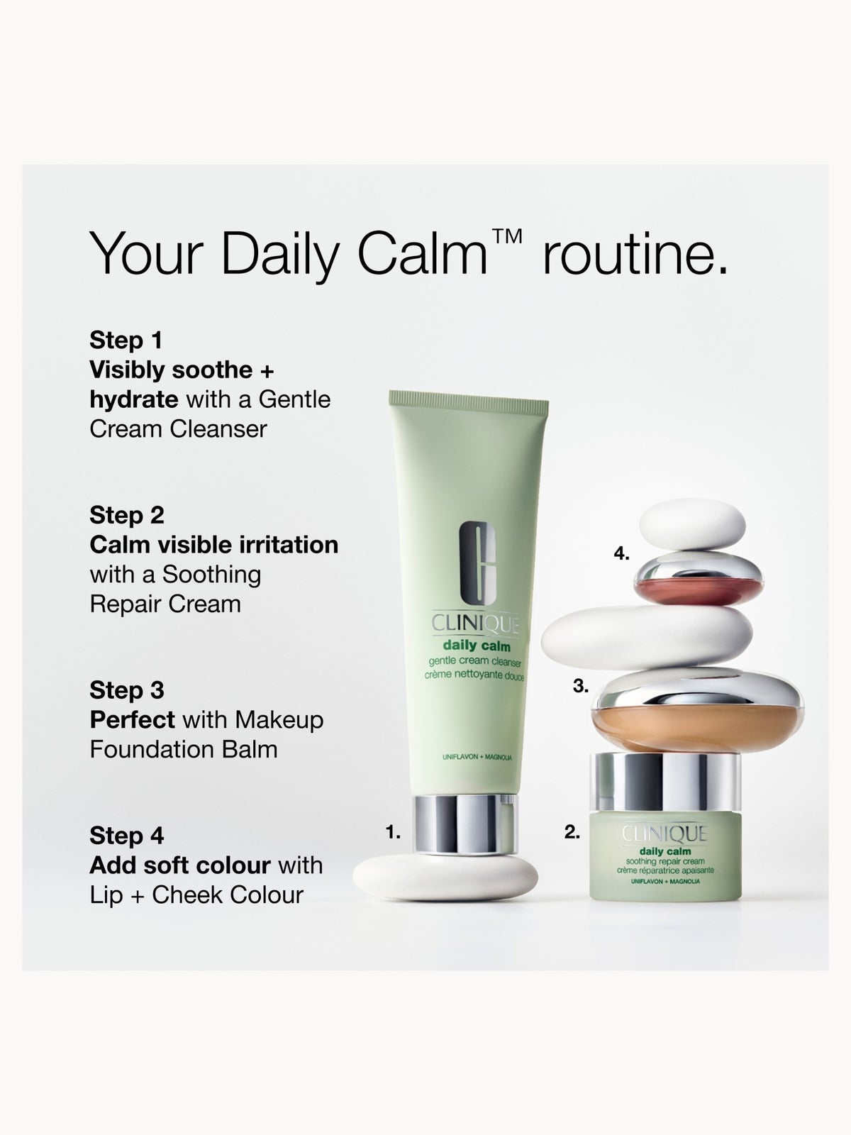 Clinique Daily Calm Sensitive Skin Barrier Repair Mini Set 3