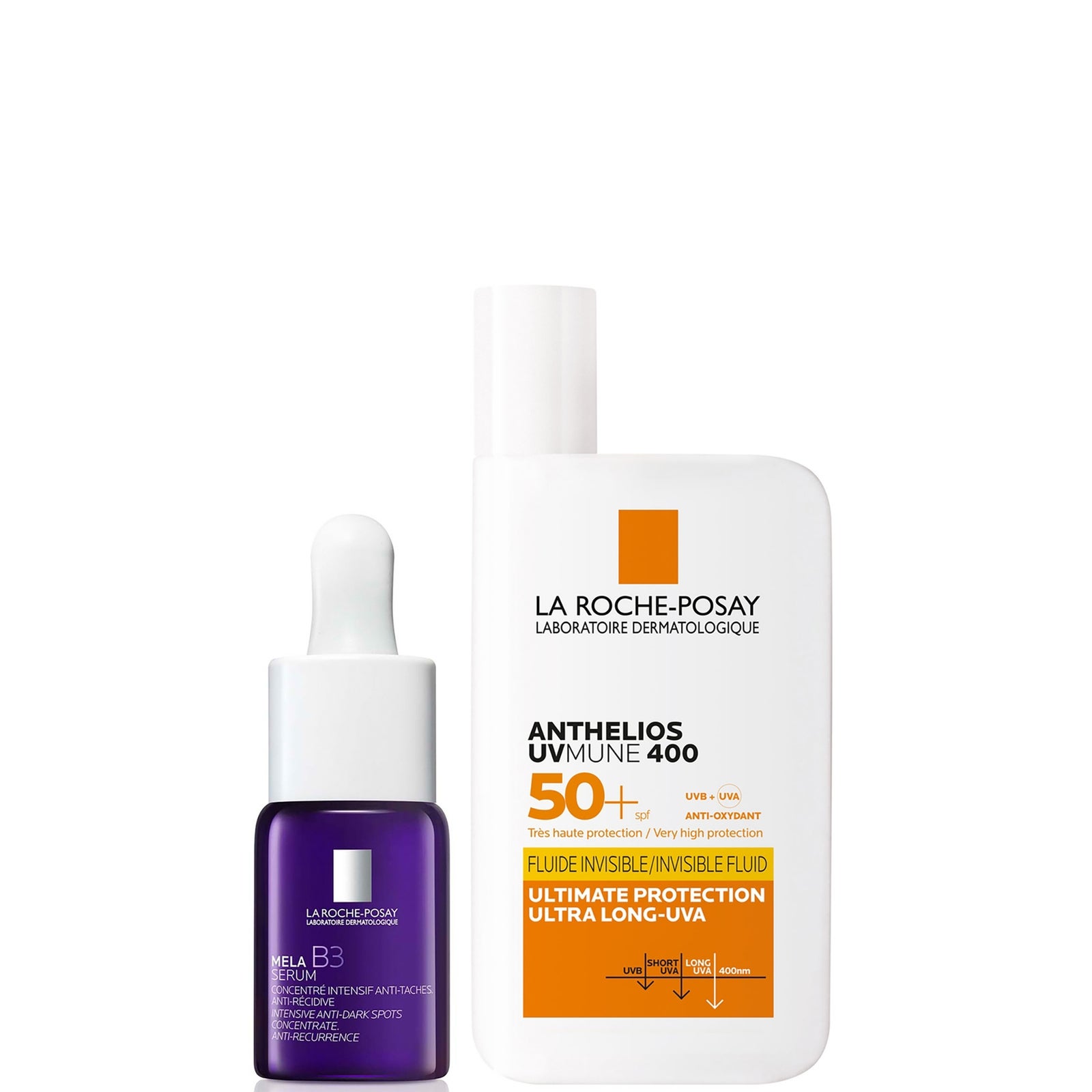 La Roche-Posay Anthelios UV Mune SPF50 and MelaB3 Anti-Dark Spot Duo Bundle