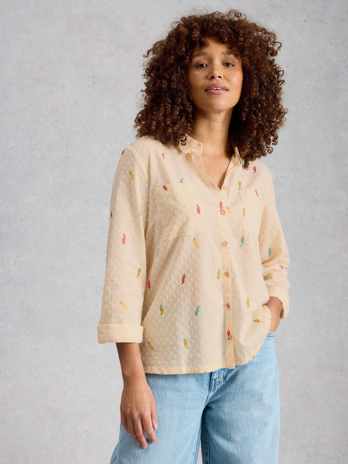 Bluse Sophie aus Bio-Baumwolle - 48