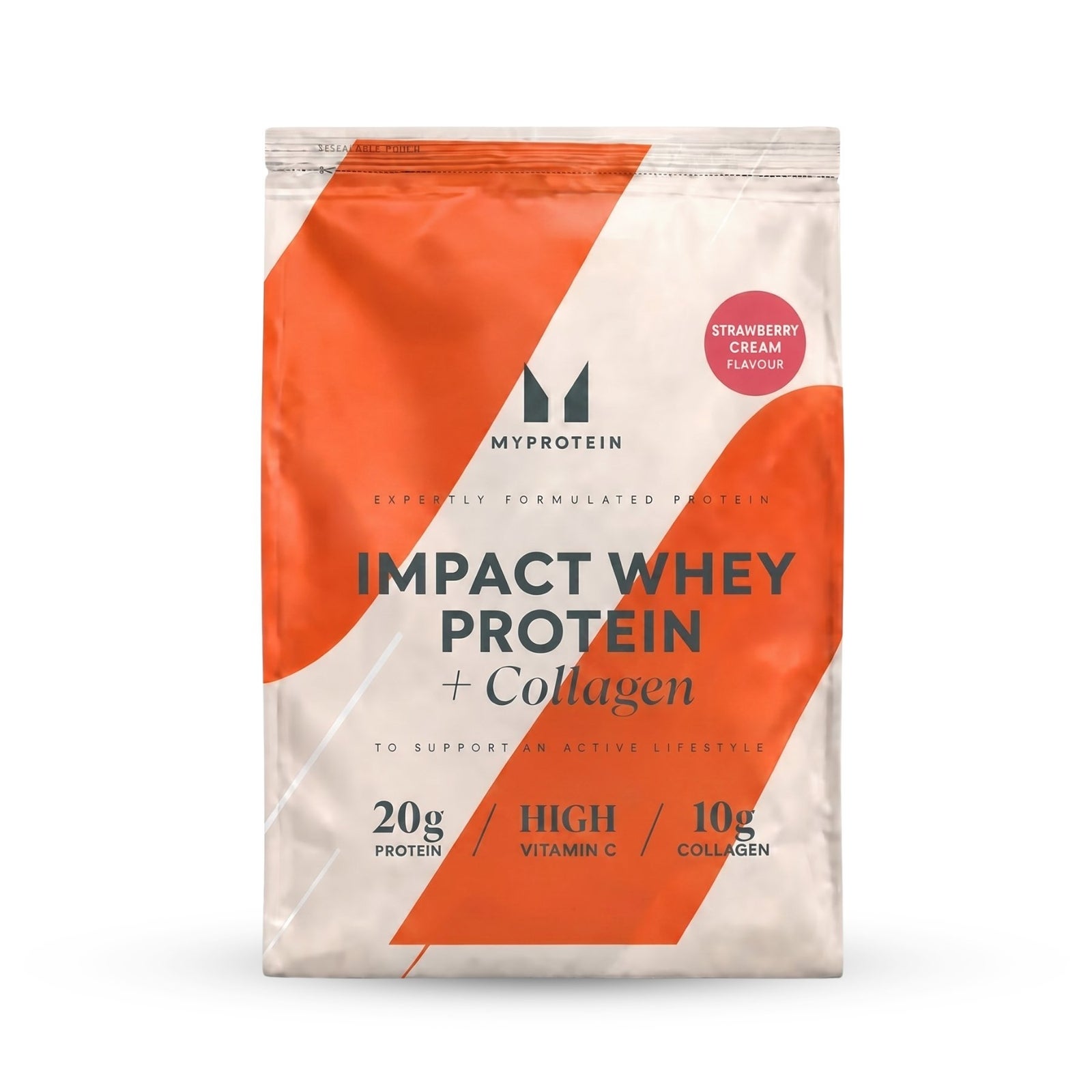 Impact Whey Protein - 720g - 30Portionen - Strawberry Cream (+Collagen)