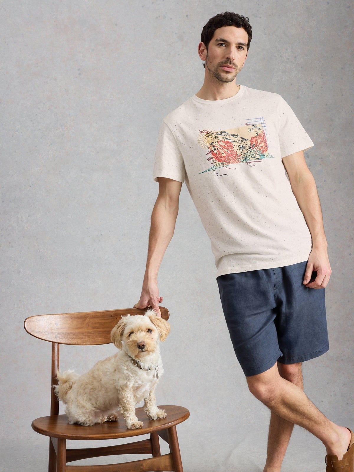 Grafik-T-Shirt Abersoch Postcard - XXL/R