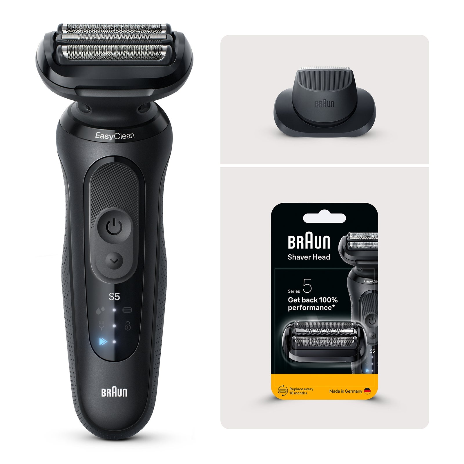 Braun Bundle: Rasierer Series 5 52-N1200s + Braun Scherkopf 54B: retailer-supplied image
