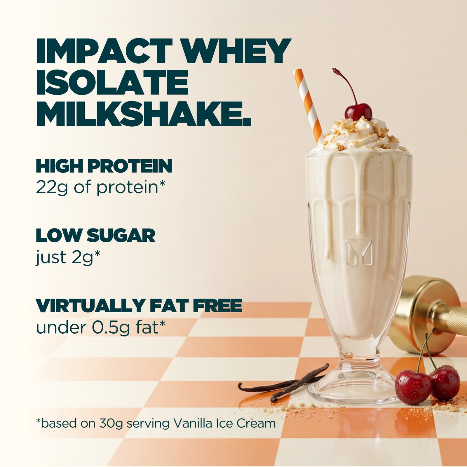 Myprotein Impact Whey Isolate Milkshake - 990g - 30servings - Unflavoured