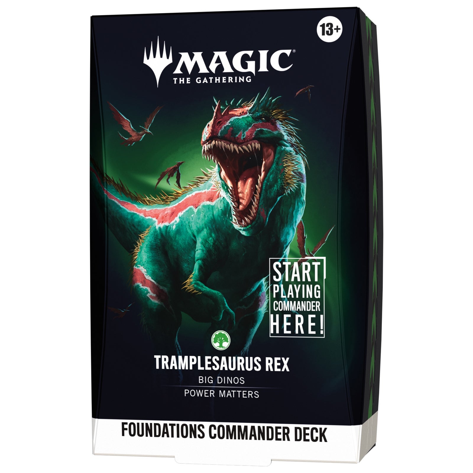 Magic: The Gathering Foundations Tramplesarus Rex Starter Commander Deck