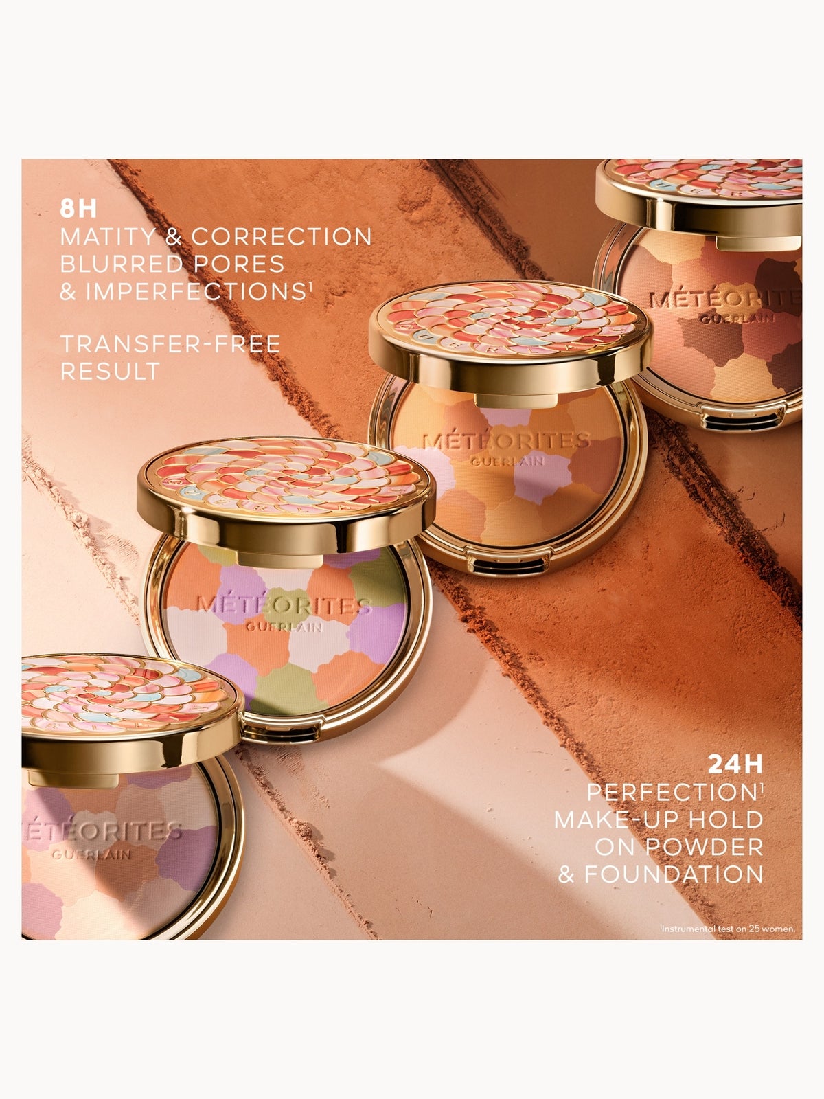 GUERLAIN Météorites Compact Mattifying and Setting Pressed Powder 8.5g (Various Shades) - 03 WARM / DORÉ 4