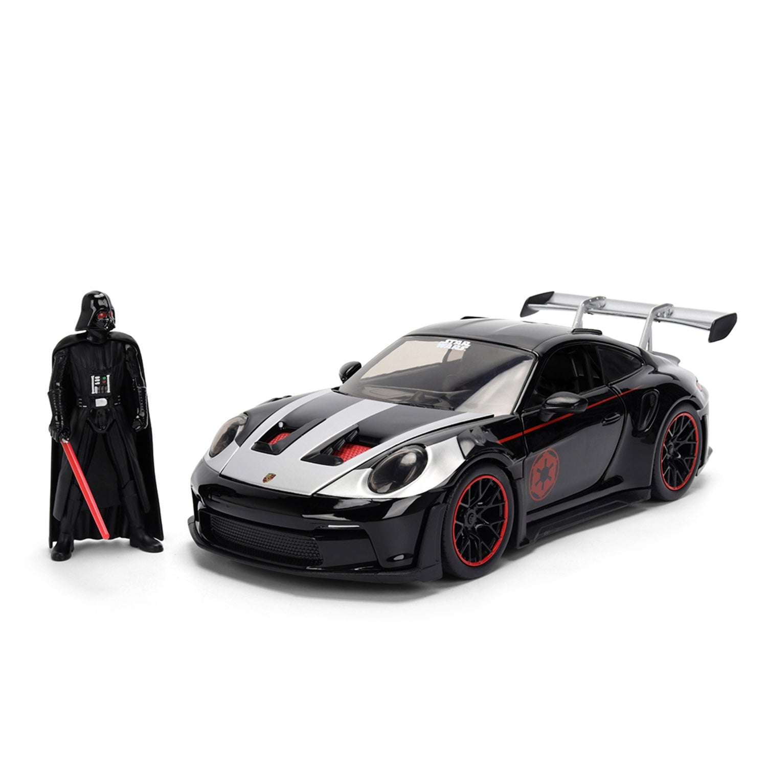 Star Wars Darth Vader Porsche 911 Gt3 Rs W/Fig 1:24 Jada Toys