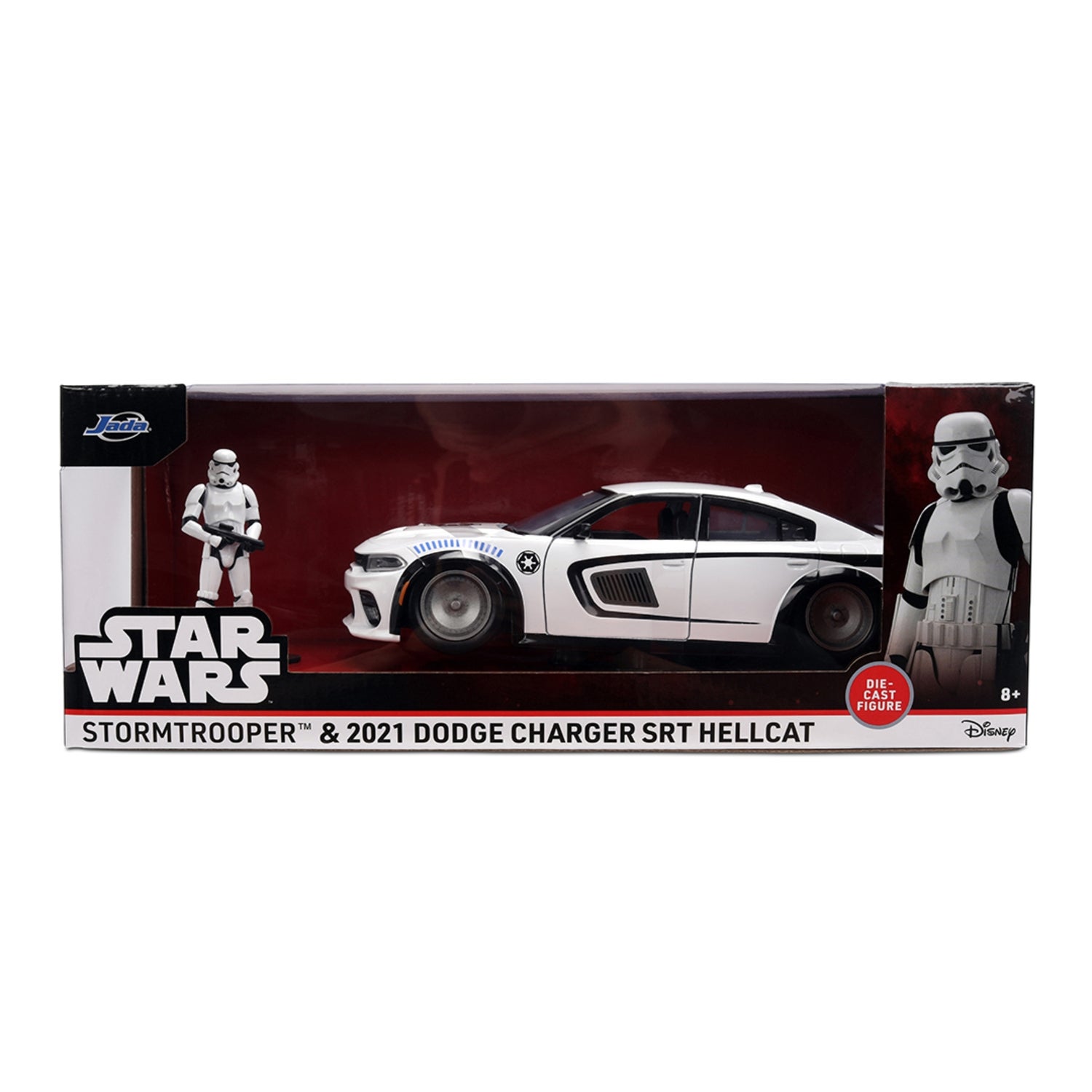 Star Wars Stormtrooper 2021 Dodge Challenger W/Fig 1:24 Jada Toys