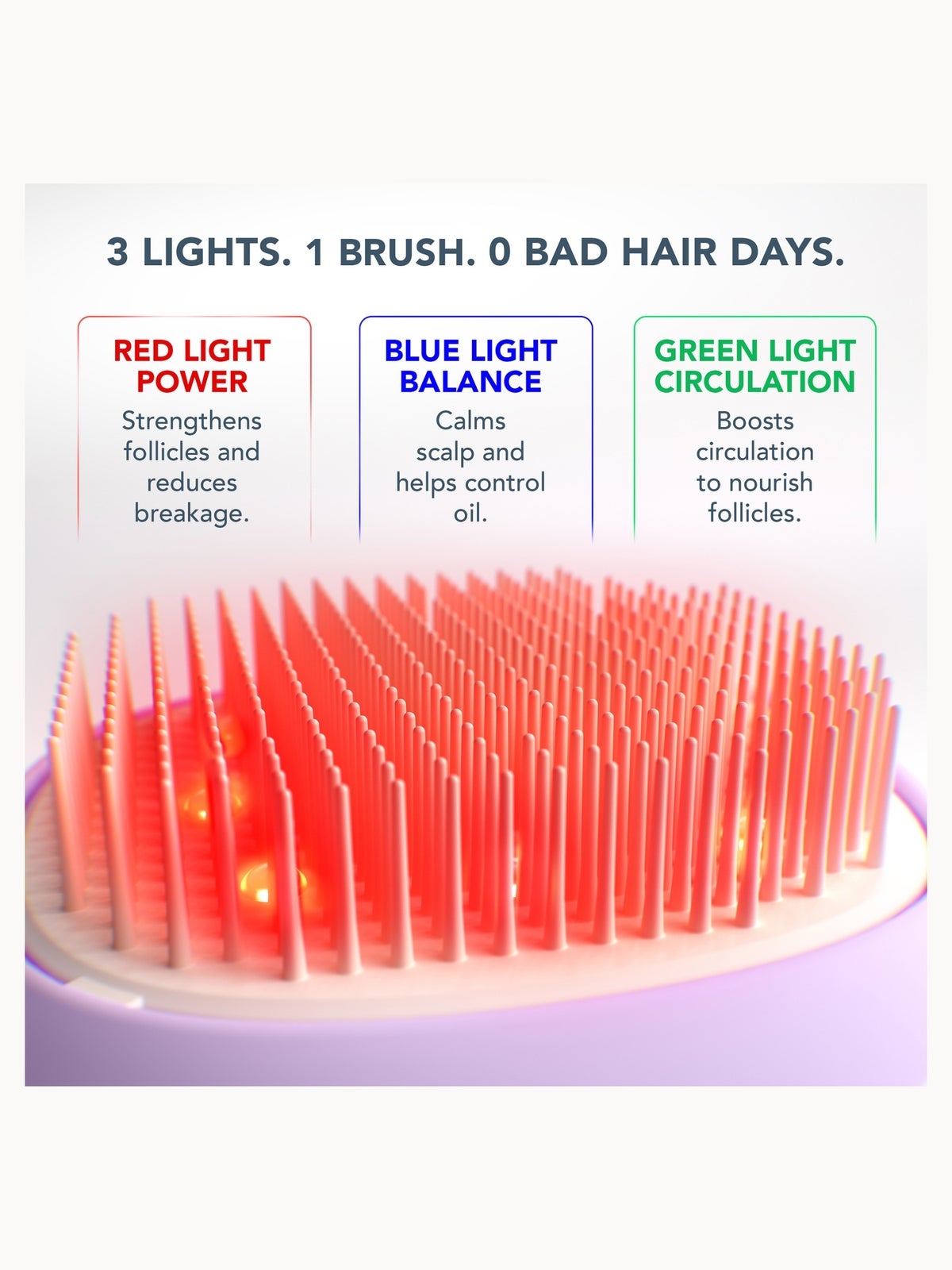 FOREO FLIP Play Advanced LED Light Hairbrush I Lilac You! 2