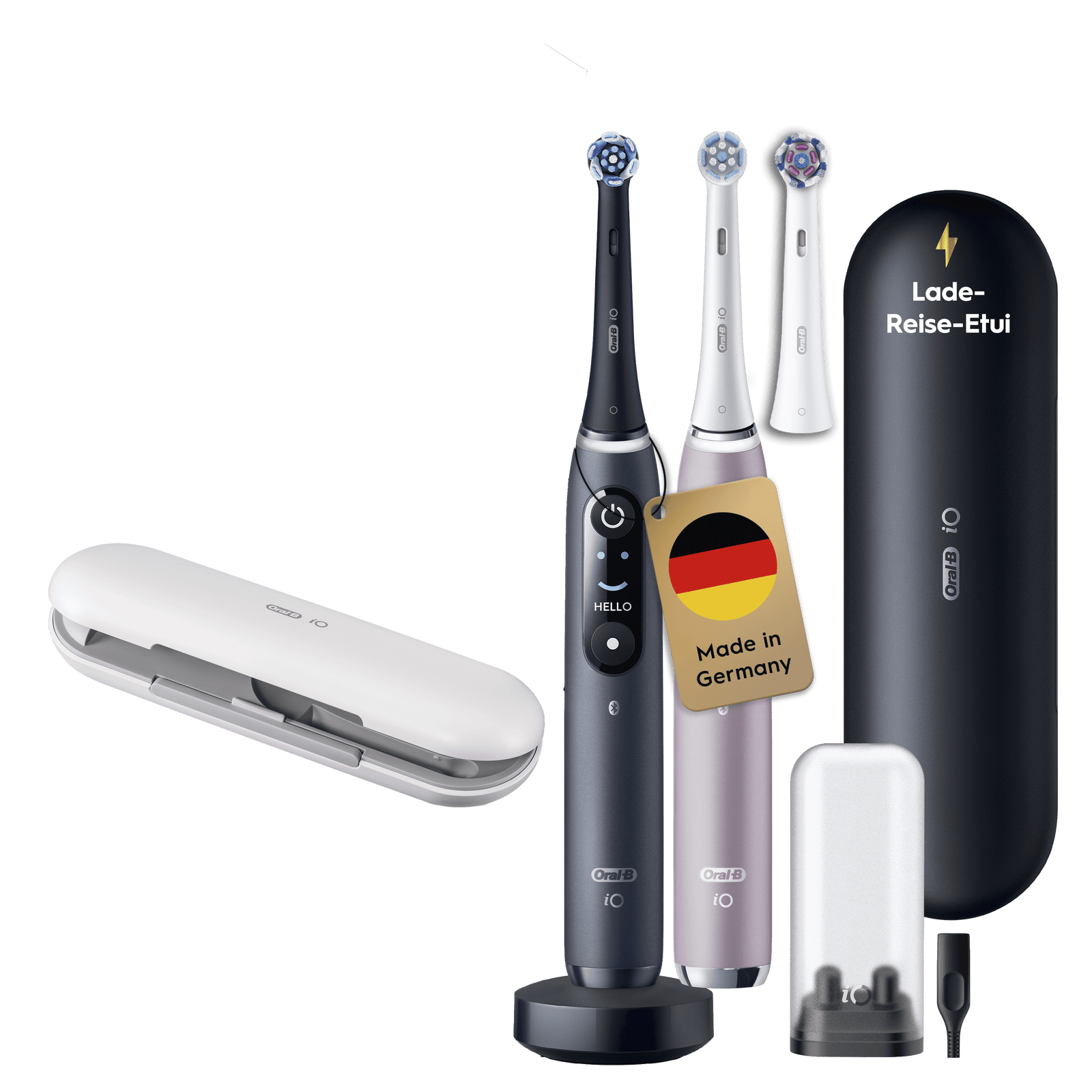 Oral-B iO Series 9 Duo Schwarz Rosa Inkl. 3 Aufsteckbürsten, Lade-Reise-Etui NEU - Bild 10