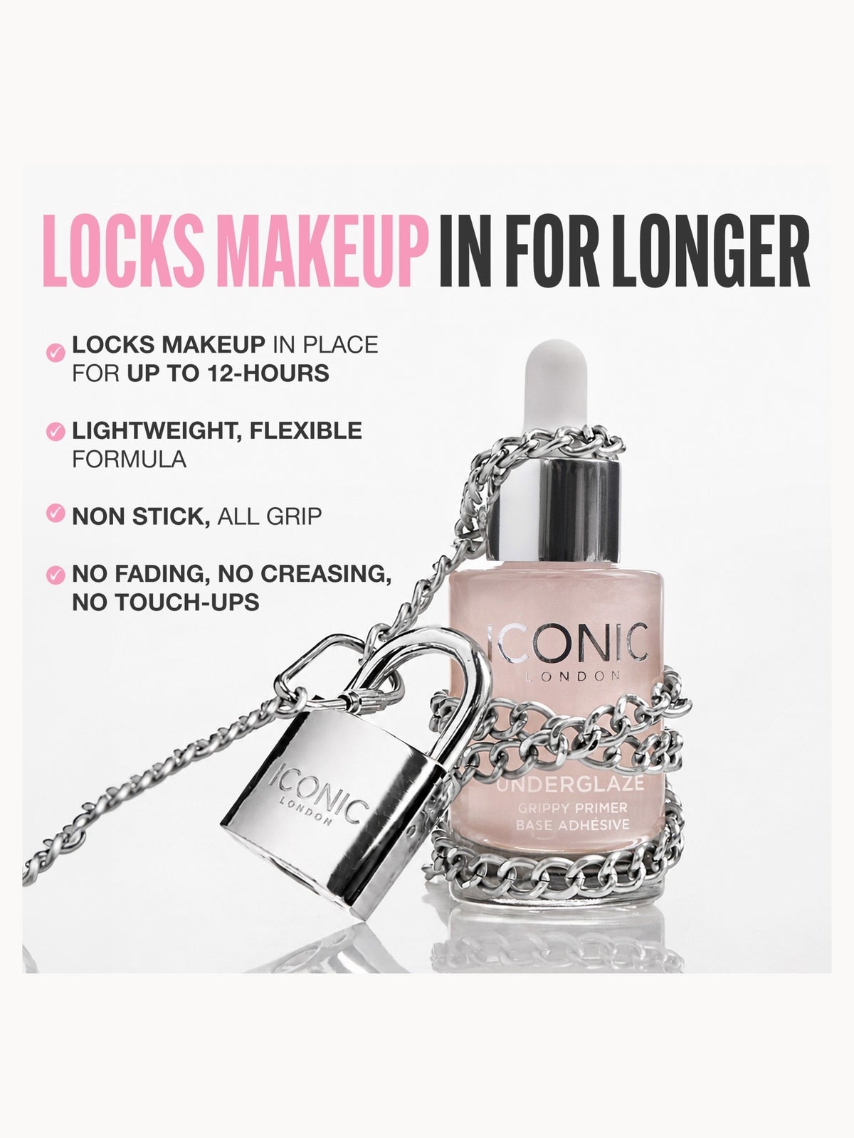Exclusive Iconic London Underglaze Long-wear PDRN Grippy Primer with Hyaluronic Acid 27ml 4