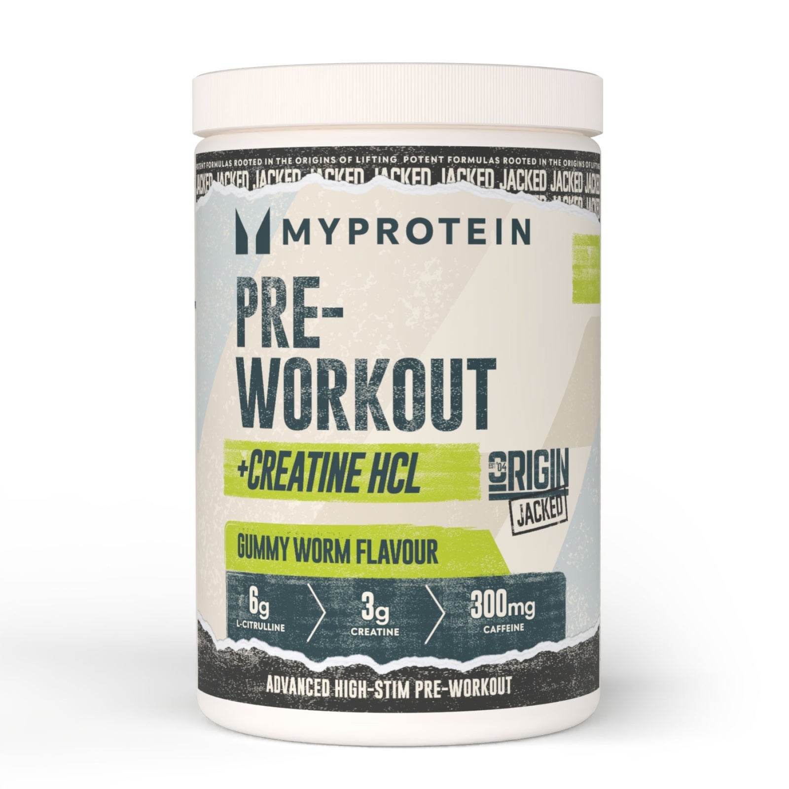 Origin Jacked Pre-Workout - 25servings - Gummy Worm