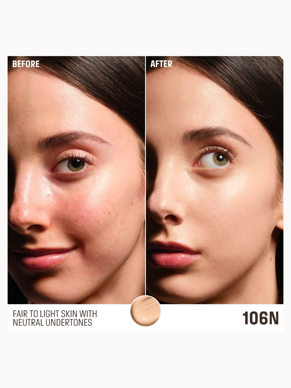 MAKE UP FOR EVER HD Skin Balancing & Perfecting Foundation (Various Shades) - 106N Linen 2