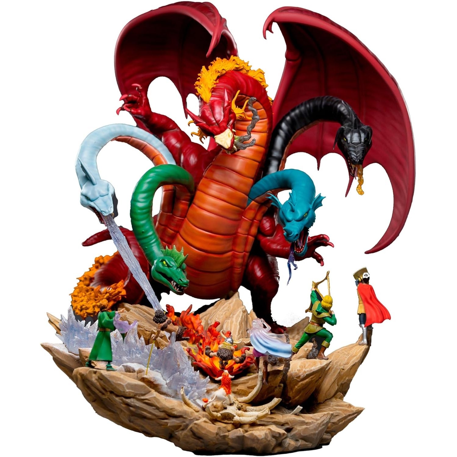 Iron Studios Dungeons and Dragons Tiamat Battle Diorama Demi Art 1/20 Scale Statue