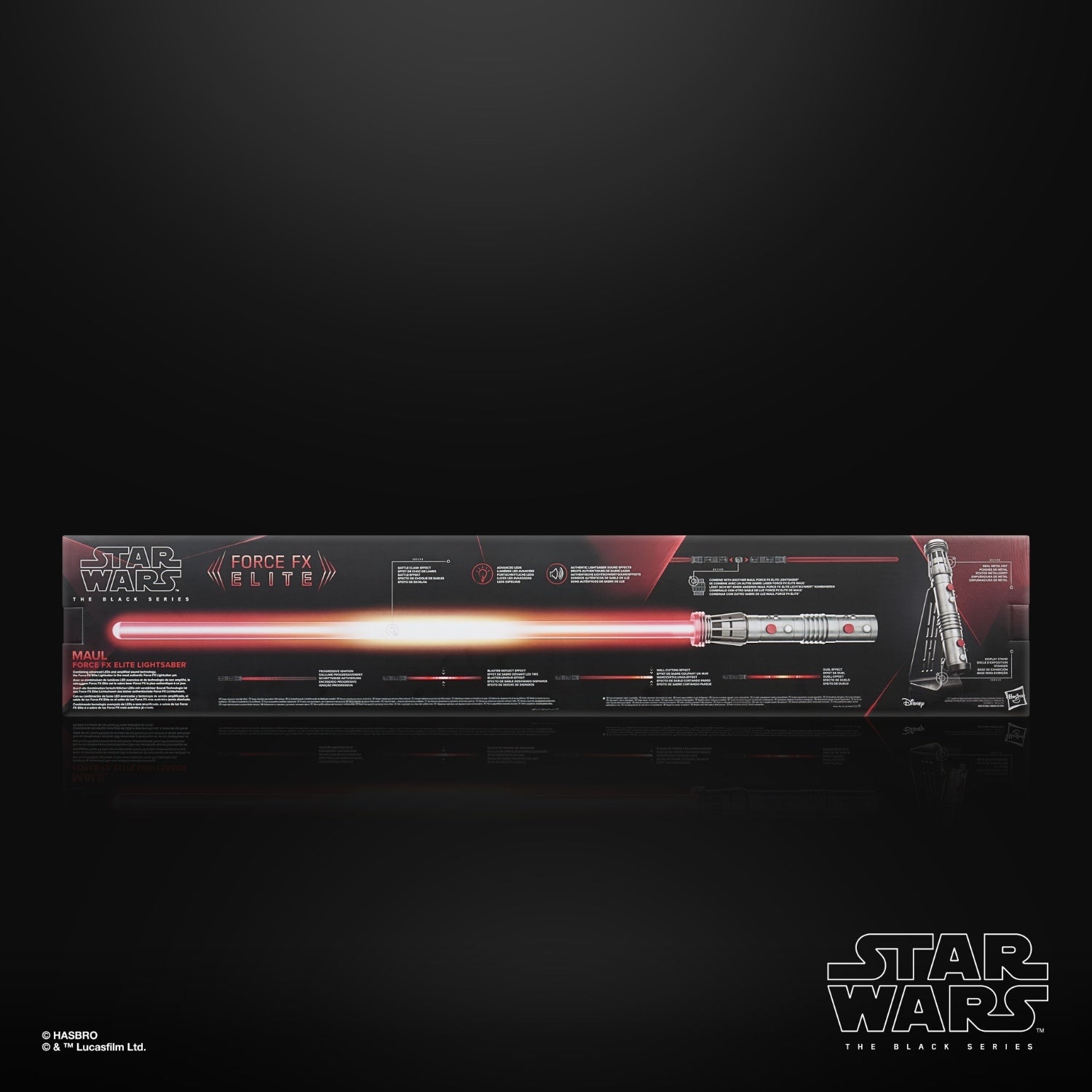 Star Wars The Black Series Force FX Elite Maul Premium Role-play Electronic Lightsaber, Ages 14 and Up