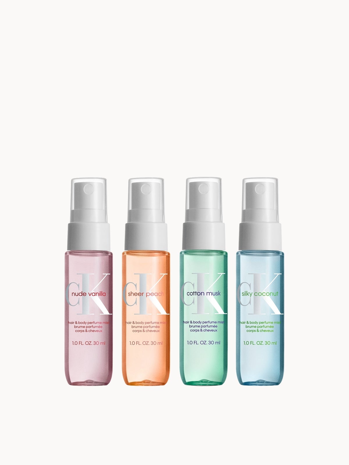 Calvin Klein Hair & Body Mist Travel Set 4 x 30ml