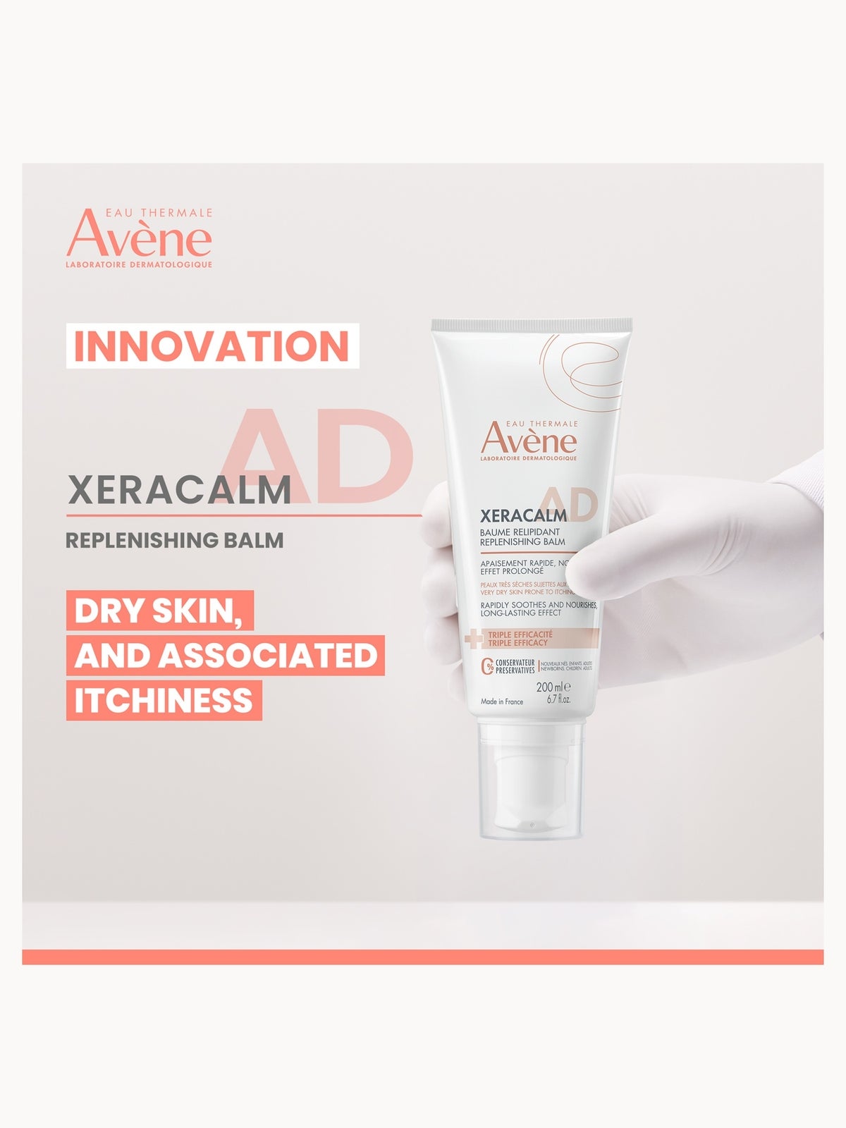 Avène XeraCalm A.D - Replenishing Balm for Dry, Itchy Skin 200ml 2
