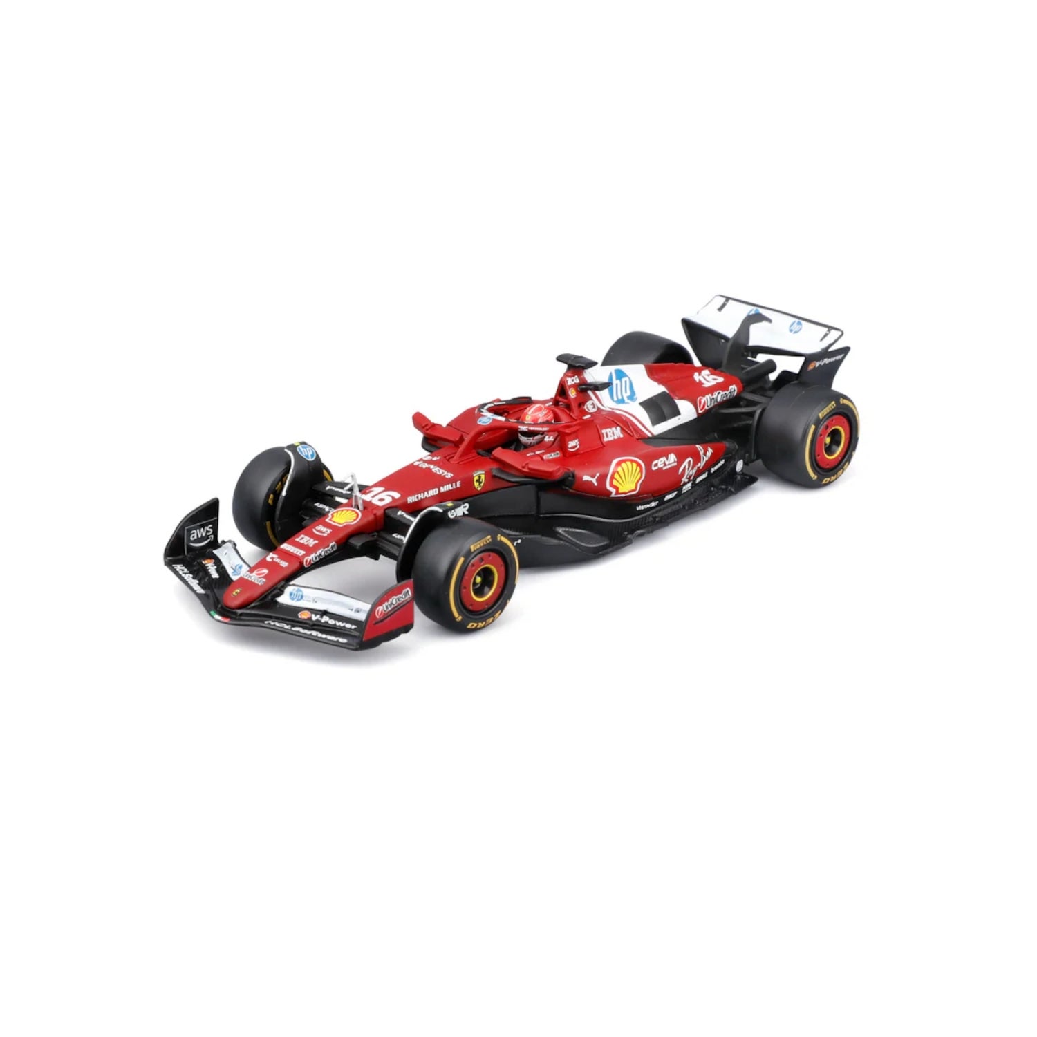 Bburago F1 Ferrari SF-25 2025 Hamilton With Helmet 1:43 Scale Model